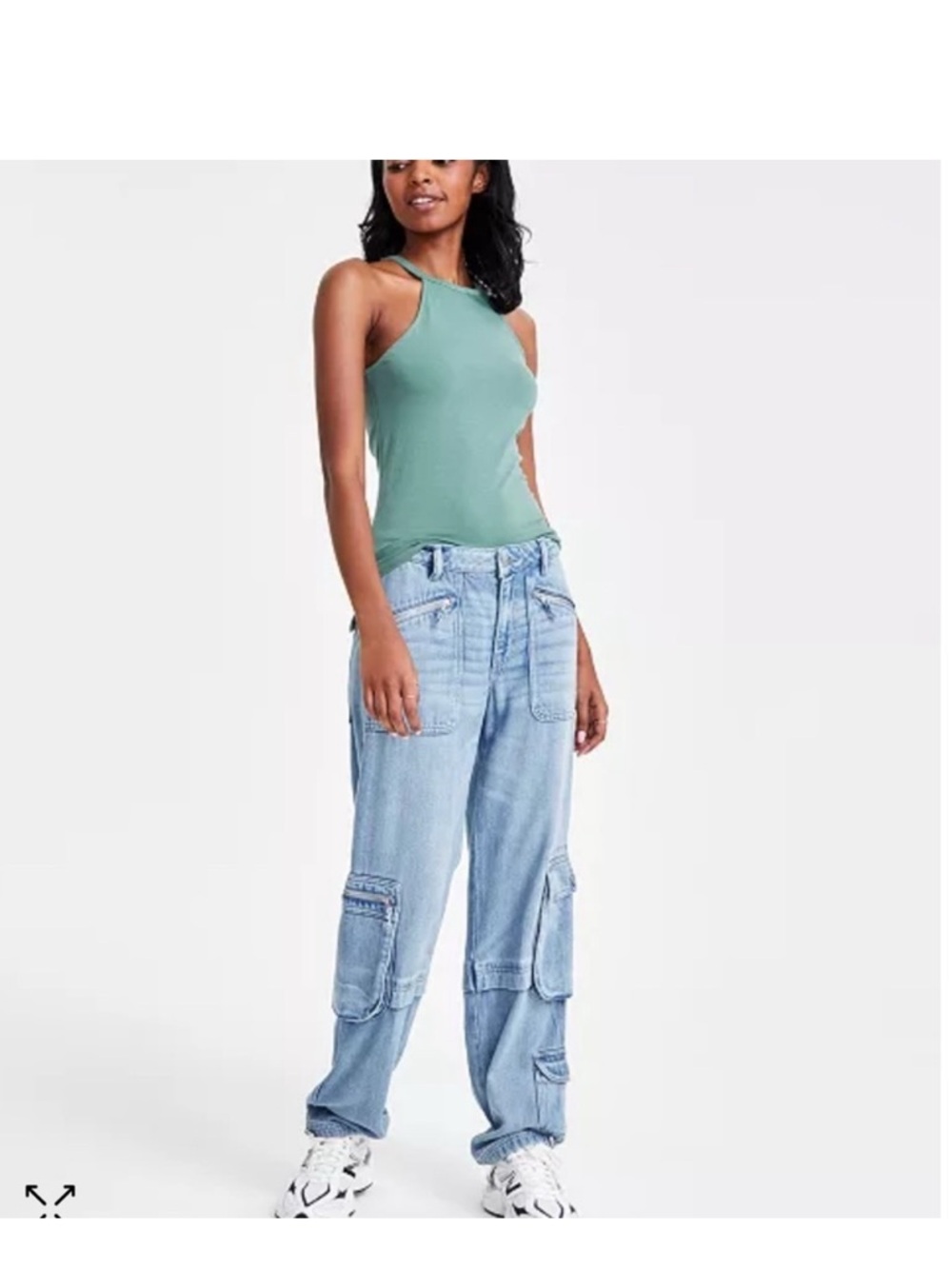 Lucky Brand Cargo Baggy Wide Jeans